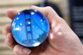 This crystal ball can display video 360 degrees inside as well as a sphere of prophecy