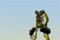 Giant robots flip the car