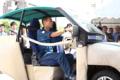 Electric cars are wrapped around the pillow