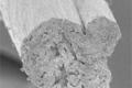 Hard biodegradable yarn like steel made of wood cellulose