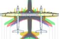 Close-up of the world's largest aircraft used to launch satellites