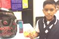 The 11-year-old student invented a bulletproof backpack