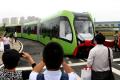 Launched unmanned trains, no rails in China