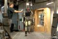 Robot inhaling the soil, exercise