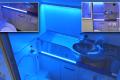 Self-cleaning toilet on board Boeing