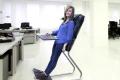 Unique chair helps to stand working