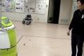 Japan produces self-propelled robots instead of medical trolleys