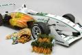Racing car with chocolate