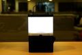 8-hour LED illumination with a glass of salt water
