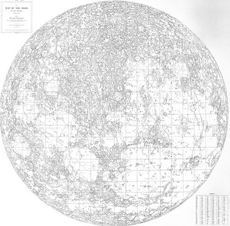 Picture 5 of 10 most beautiful Moon maps over the ages