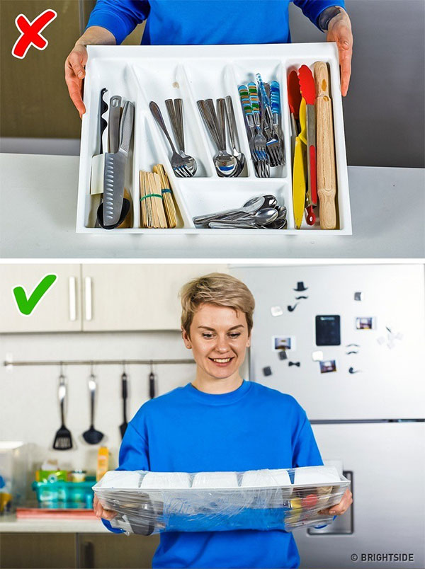 Picture 8 of 10 ways to use food wrap super convenient but you never know