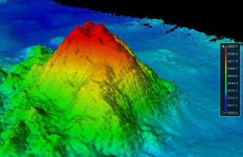 Picture 1 of 100 million year old volcano under the Pacific Ocean
