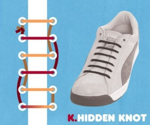 Picture 11 of 15 styles of tying shoelaces