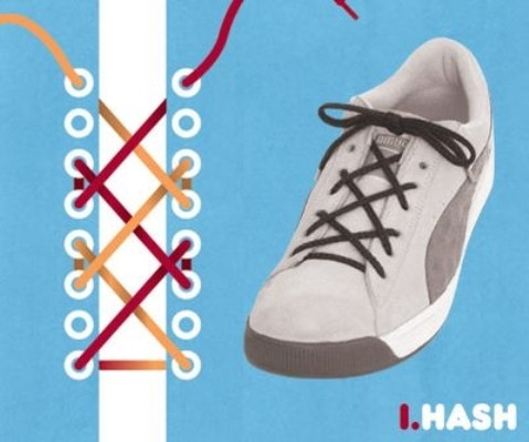 Picture 9 of 15 styles of tying shoelaces
