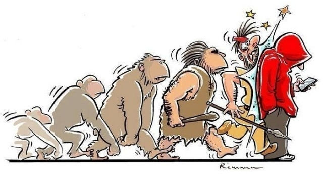 15 super funny images of evolution in human life over time