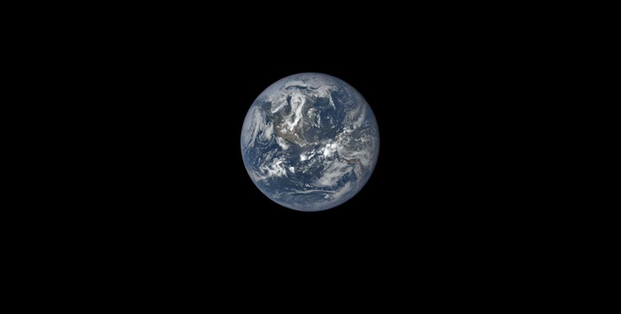 Picture 1 of 1-year time-lapse video passed on Earth from NASA's EPIC camera