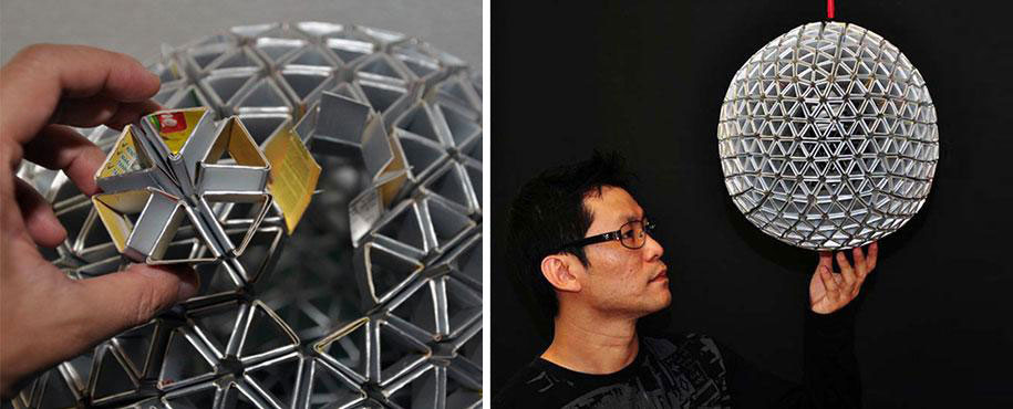 Picture 3 of 20 ideas to make chandeliers extremely useful from discarded items