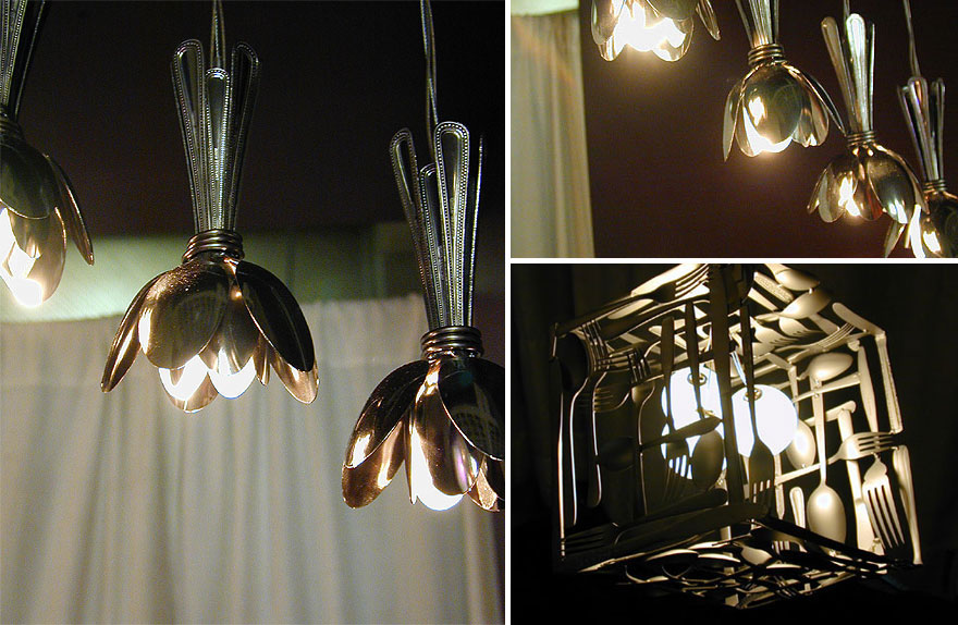 Picture 31 of 20 ideas to make chandeliers extremely useful from discarded items