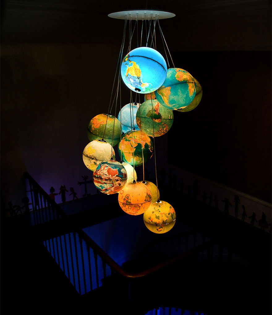 Picture 34 of 20 ideas to make chandeliers extremely useful from discarded items