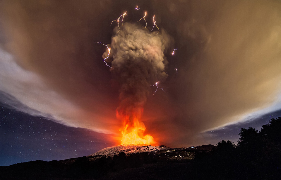Picture 1 of 2015: The rise of volcanoes