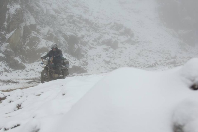 Picture 2 of 20cm thick snow first appeared in Nghe An