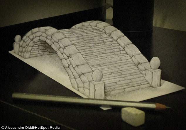 Picture 11 of 3D paintings like trying to get out of paper