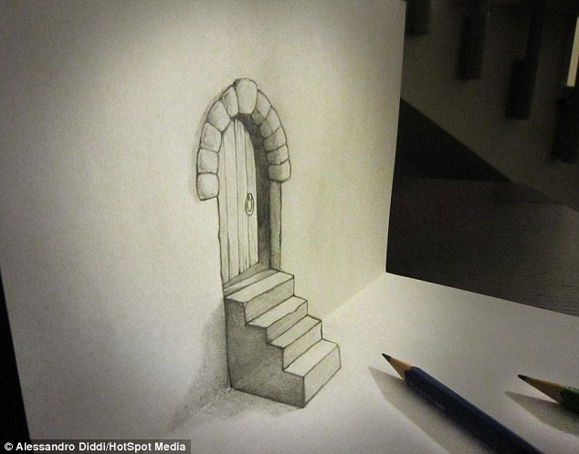 Picture 12 of 3D paintings like trying to get out of paper