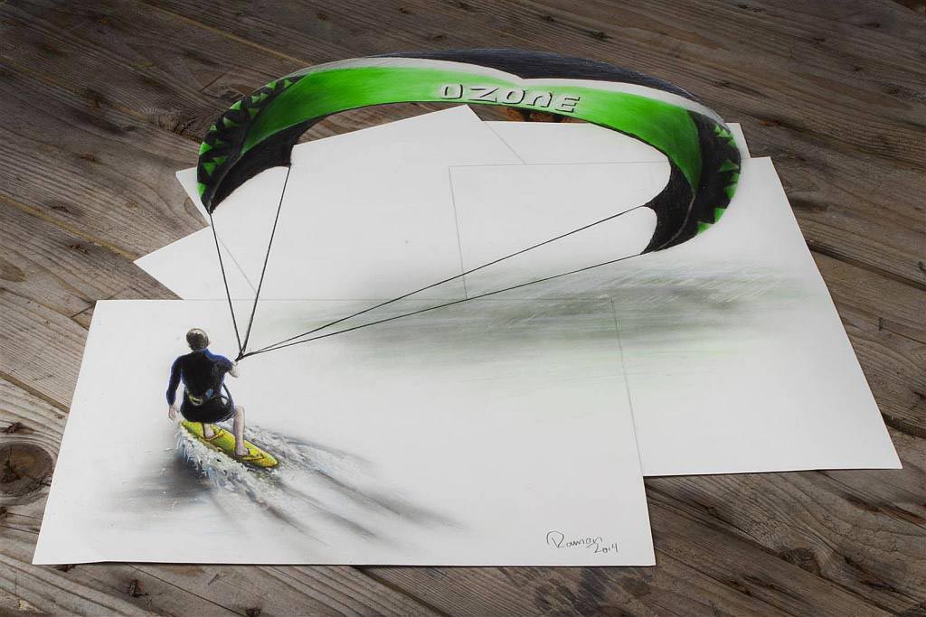 Picture 10 of 3D paintings with spectacular visual fool pencil