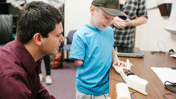 Picture 1 of 3D prosthesis for 6 year old baby