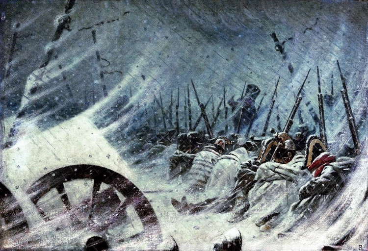 Picture 1 of 4 battles take place in the most severe weather in history