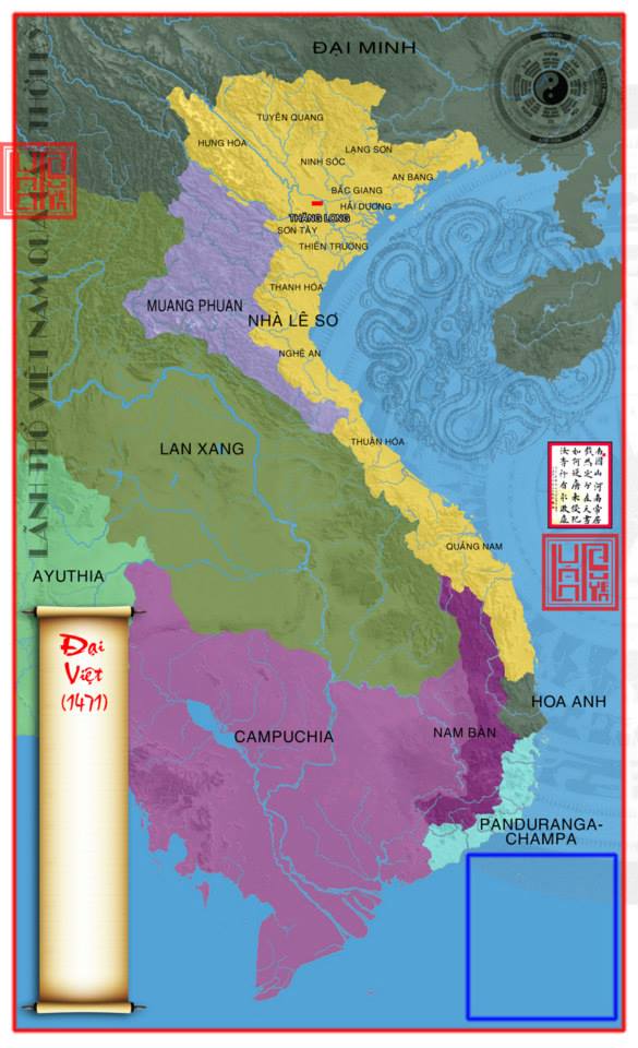 Picture 10 of 45 Vietnamese maps over the period from the 10th century (part 2)