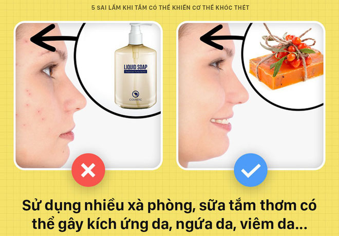 Picture 4 of 5 mistakes in bathing can make your body cry
