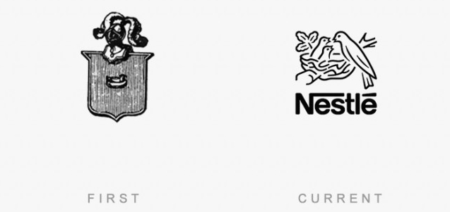 Picture 12 of 50 logos of famous brands that day and now