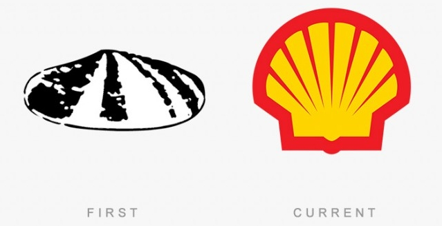 Picture 18 of 50 logos of famous brands that day and now