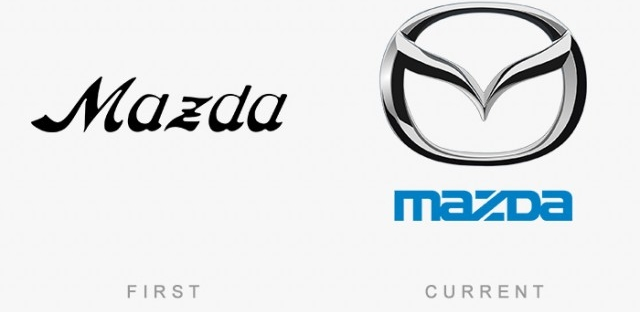 Picture 20 of 50 logos of famous brands that day and now