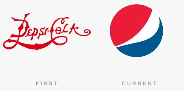 Picture 24 of 50 logos of famous brands that day and now
