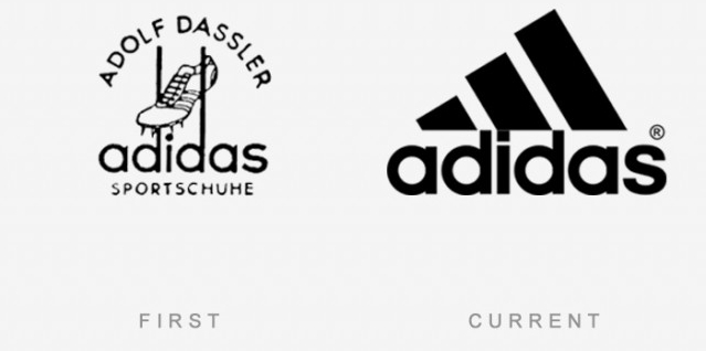 Picture 29 of 50 logos of famous brands that day and now