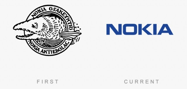 Picture 47 of 50 logos of famous brands that day and now