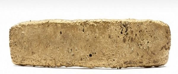 Picture 1 of 500-year-old gold ingot of Aztec empire