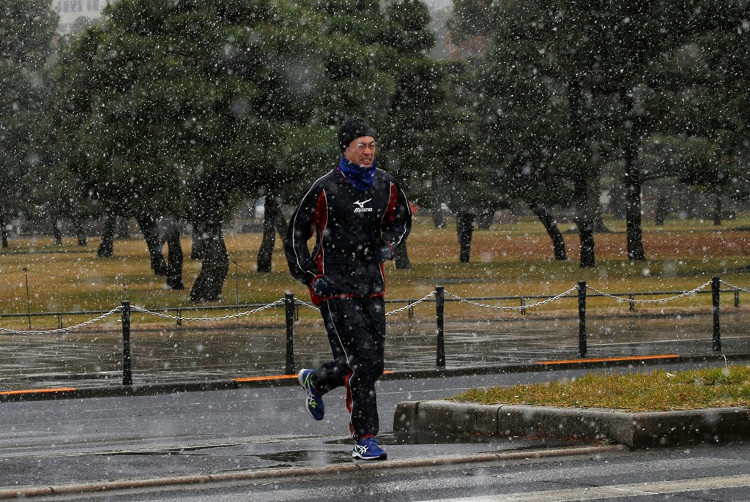 Picture 8 of 54 years, snow first fell in November in Tokyo