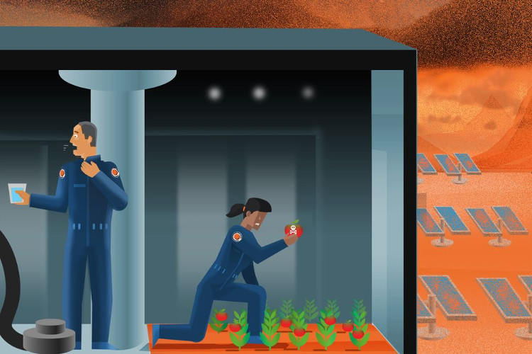 Picture 6 of 7 dark scenarios when humans go to Mars