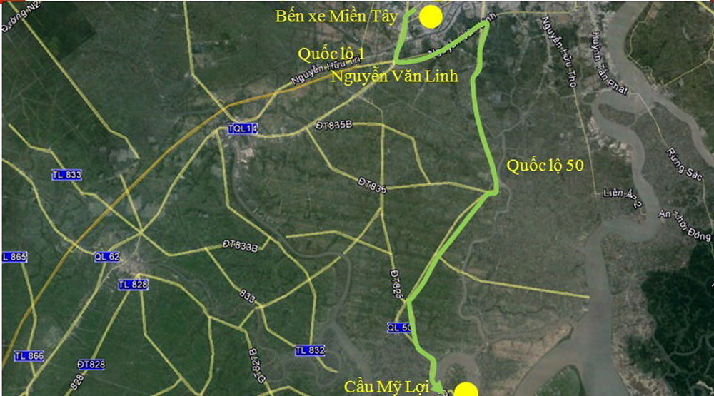 Picture 7 of 7 routes to help Ho Chi Minh City return home to avoid traffic jams