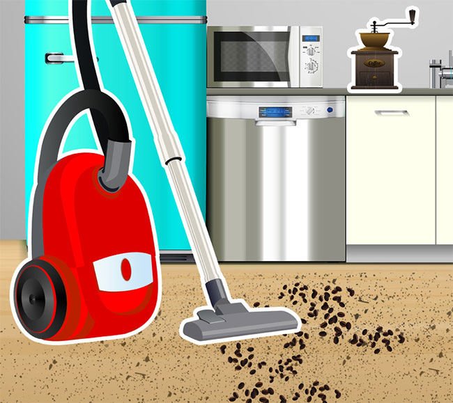 Picture 1 of 7 types of household garbage should not use vacuum cleaners