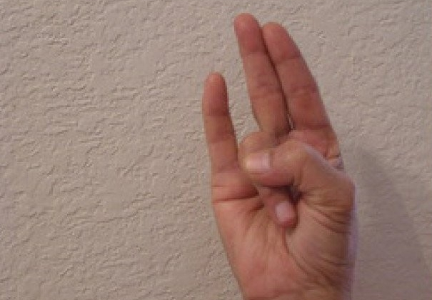 Picture 1 of 7 Yoga movements for hands