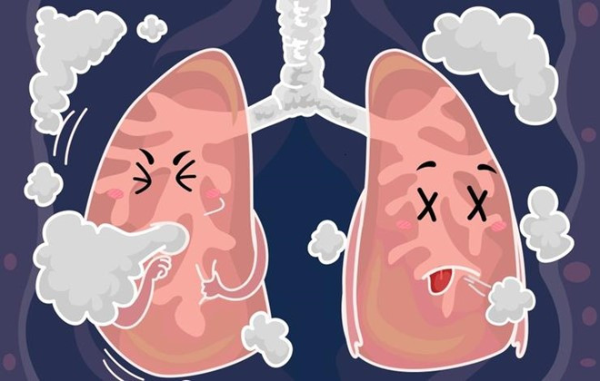 Picture 5 of 8 problematic lung warning signs