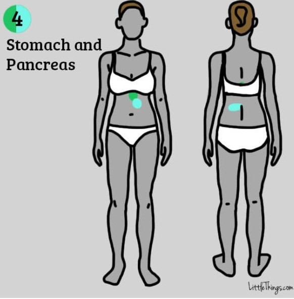 Picture 4 of 9 groups of diseases can be detected by location of pain