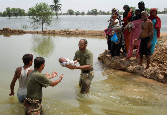 Picture 1 of 96 people died due to prolonged flooding in Pakistan