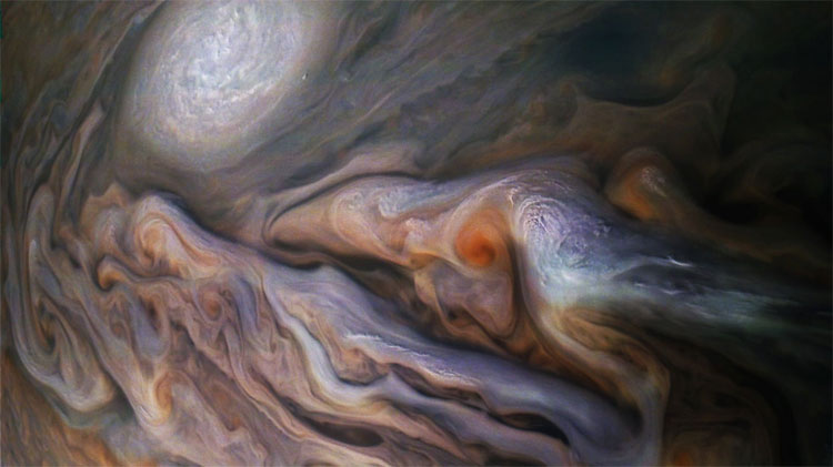 Picture 1 of A beautiful Jupiter Jupiter under the view of the Juno ship
