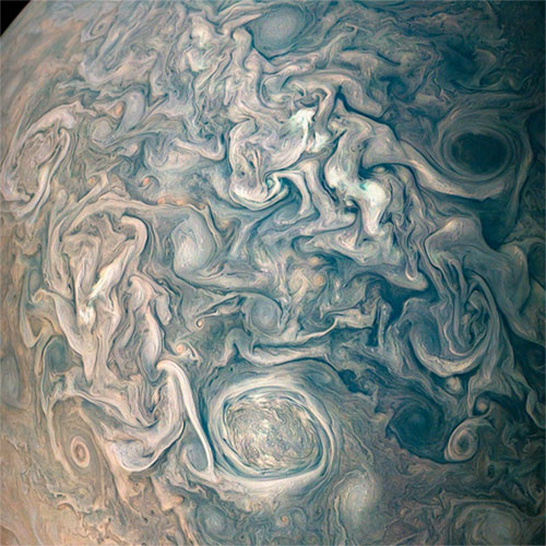 Picture 3 of A beautiful Jupiter Jupiter under the view of the Juno ship