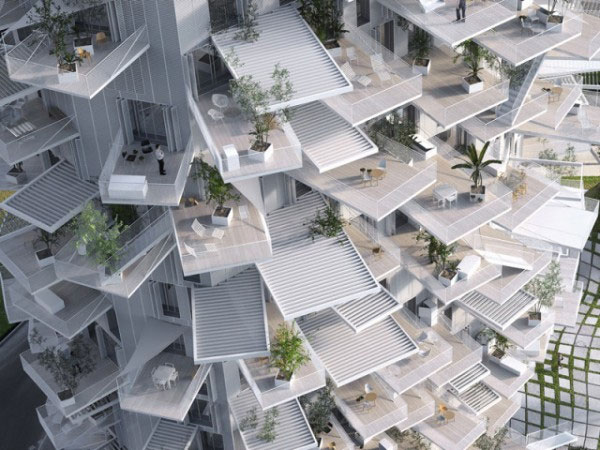 A beautiful tree-shaped building dedicated to French architecture images 4